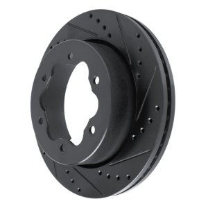 Ford Transit-350 HD Brake Rotor (1) - Rear Right - R1 Concepts - Drilled & Slotted - Black - `20-`25